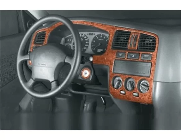 Nissan Primera 09.96-09.99 3D Interior Dashboard Trim Kit Dash Trim Dekor 10-Parts - 1 - Interior Dash Trim Kit