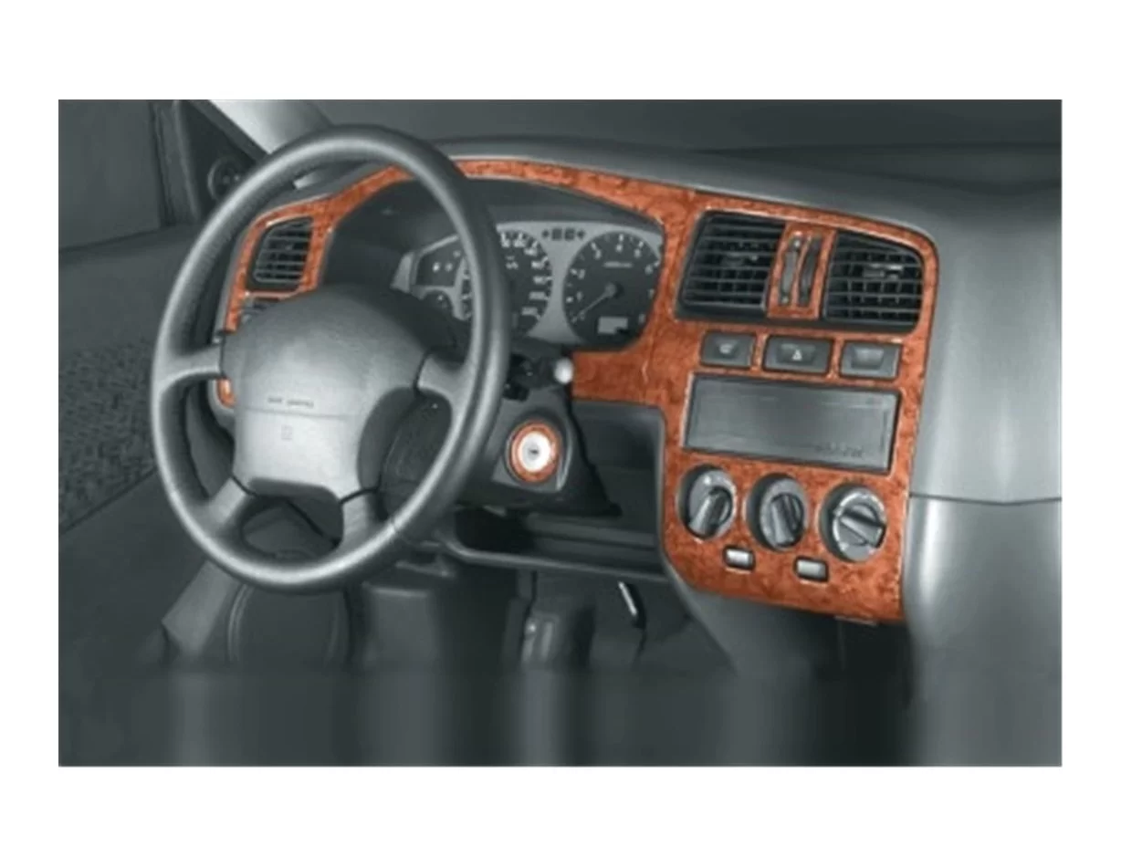 Nissan Primera 09.96-09.99 3D Interior Dashboard Trim Kit Dash Trim Dekor 10-Parts - 1 - Interior Dash Trim Kit