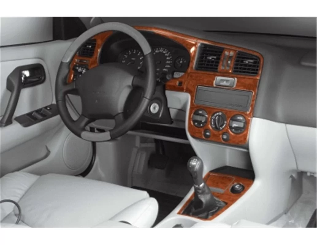 Nissan Primera 09.99-05.02 3D Interior Dashboard Trim Kit Dash Trim Dekor 12-Parts - 1 - Interior Dash Trim Kit