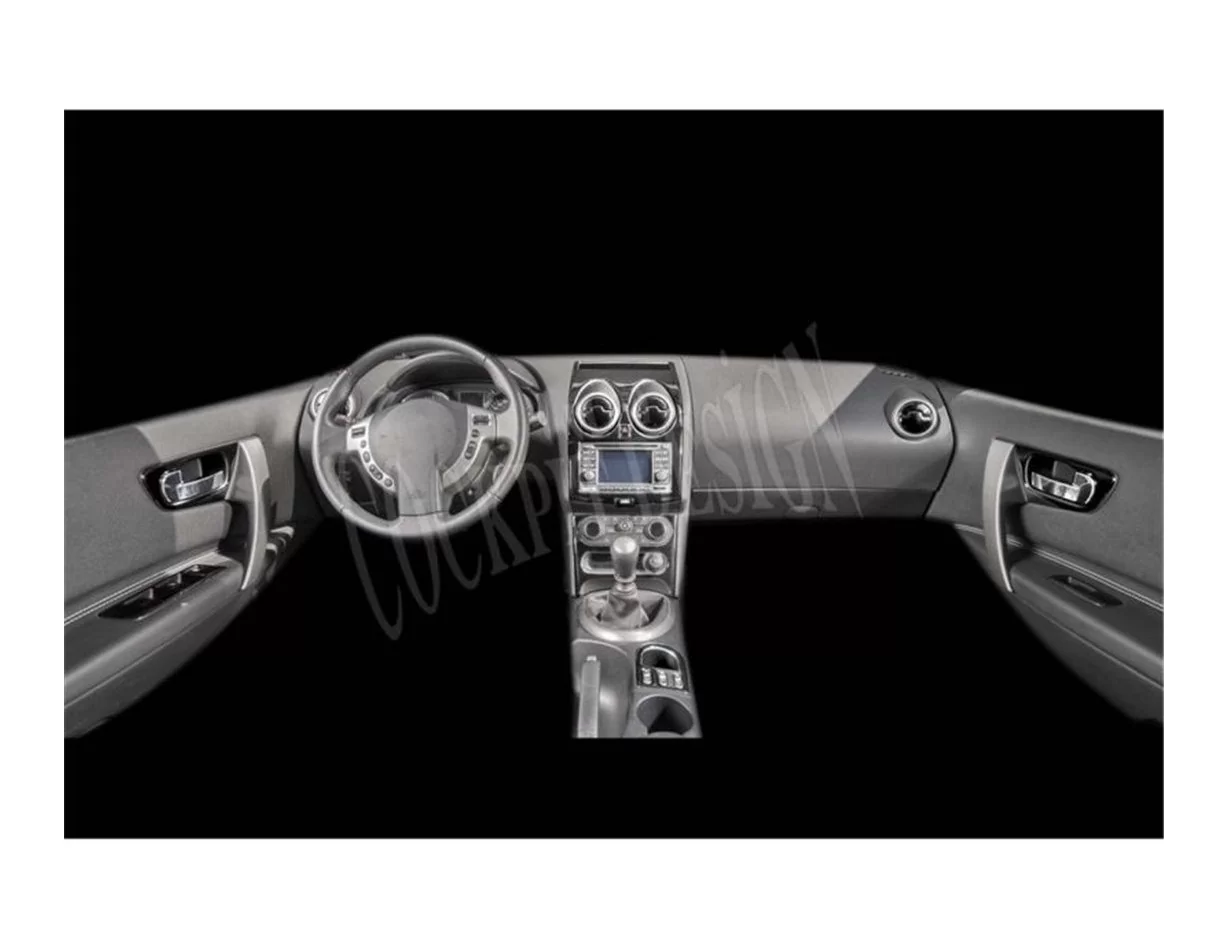 Nissan Qashqa? 01.2013 3D Interior Dashboard Trim Kit Dash Trim Dekor 21-Parts - 1 - Interior Dash Trim Kit