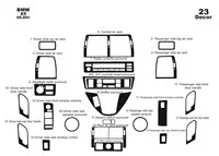 BMW X5 E53 05.2000 3D Interior Dashboard Trim Kit Dash Trim Dekor 23-Parts - 1 - Interior Dash Trim Kit BMW X5 E53 05.2000 3D Interior Dashboard Trim Kit Dash Trim Dekor 23-Parts - 1 - Interior Dash Trim Kit