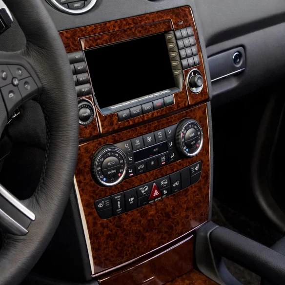 Mercedes Benz ML W164 Class 2006-UP Full Set, Automatic Gear, With NAVI Interior BD Dash Trim Kit