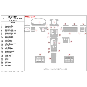 Mercedes Benz R107 450 SL/SLC 1973-1978 Full Set Interior BD Dash Trim Kit 2