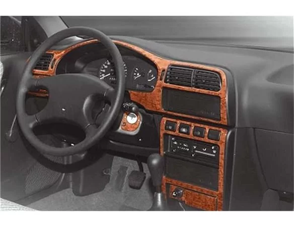 Nissan Sunny 09.91-09.95 3D Interior Dashboard Trim Kit Dash Trim Dekor 12-Parts - 1 - Interior Dash Trim Kit