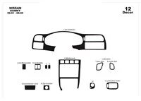 Nissan Sunny 09.91-09.95 3D Interior Dashboard Trim Kit Dash Trim Dekor 12-Parts - 2 - Interior Dash Trim Kit Nissan Sunny 09.91-09.95 3D Interior Dashboard Trim Kit Dash Trim Dekor 12-Parts - 2 - Interior Dash Trim Kit