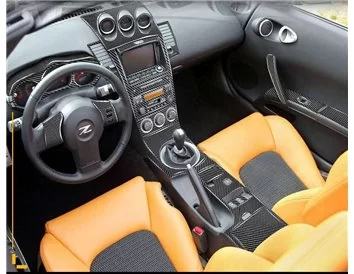 Nissan Z350 2003-2005 Full Set, Automatic Gear Interior BD Dash Trim Kit - 1 - Interior Dash Trim Kit