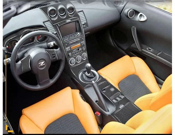Nissan Z350 2003-2005 Full Set, Automatic Gear Interior BD Dash Trim Kit - 1 - Interior Dash Trim Kit