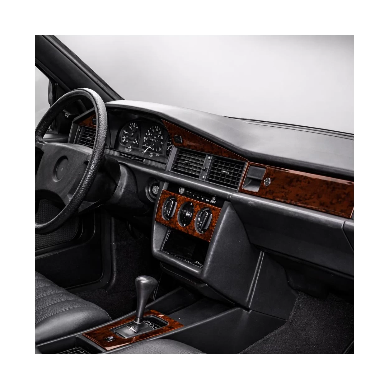 Mercedes C 190 W201 12.83-05.93 3D Interior Dashboard Trim Kit Dash Trim Dekor 11-Parts