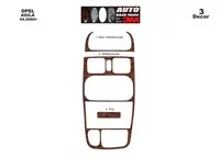 Opel Agila 04.00-12.03 3D Interior Dashboard Trim Kit Dash Trim Dekor 3-Parts - 2 - Interior Dash Trim Kit Opel Agila 04.00-12.03 3D Interior Dashboard Trim Kit Dash Trim Dekor 3-Parts - 2 - Interior Dash Trim Kit