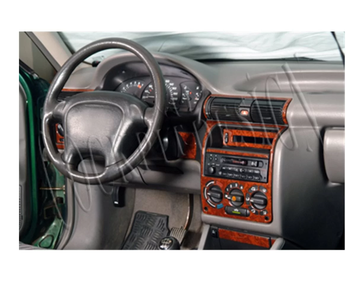 Opel Astra F 09.91-02.98 3D Interior Dashboard Trim Kit Dash Trim Dekor 16-Parts - 1 - Interior Dash Trim Kit