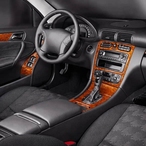 Mercedes C-Class W203 05.00-12.06 3D Interior Dashboard Trim Kit Dash Trim Dekor 16-Parts