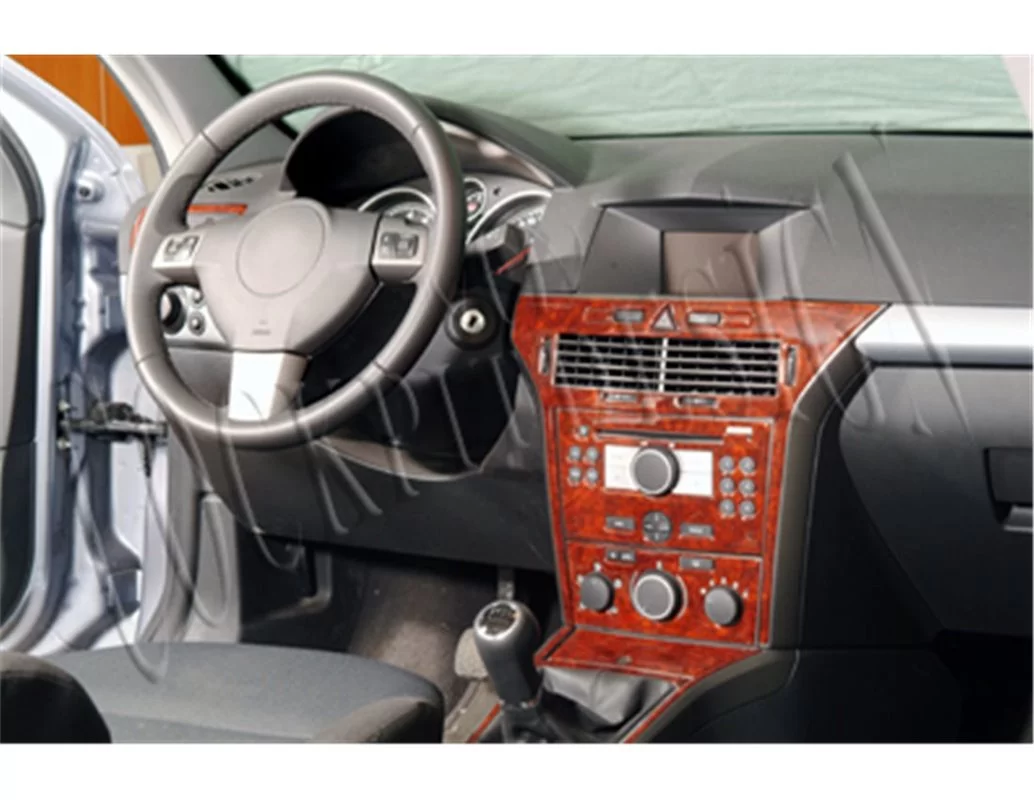 Opel Astra H 01.04-08.10 3D Interior Dashboard Trim Kit Dash Trim Dekor 10-Parts - 1 - Interior Dash Trim Kit