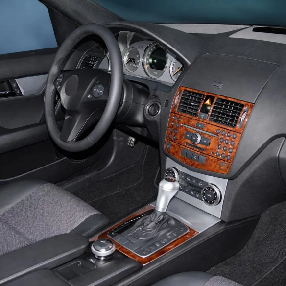 Mercedes C-Class W204 01.06-01.11 3D Interior Dashboard Trim Kit Dash Trim Dekor 11-Parts