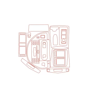 Mercedes C-Class W204 01.06-01.11 3D Interior Dashboard Trim Kit Dash Trim Dekor 11-Parts 2