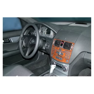 Mercedes C-Class W204 01.06-01.11 3D Interior Dashboard Trim Kit Dash Trim Dekor 11-Parts