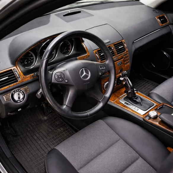 Mercedes C-Class W204 01.2006 3D Interior Dashboard Trim Kit Dash Trim Dekor 17-Parts