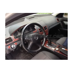 Mercedes C-Class W204 01.2006 3D Interior Dashboard Trim Kit Dash Trim Dekor 17-Parts