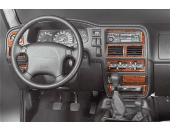 Opel Frontera 03.95-09.98 3D Interior Dashboard Trim Kit Dash Trim Dekor 13-Parts - 1 - Interior Dash Trim Kit