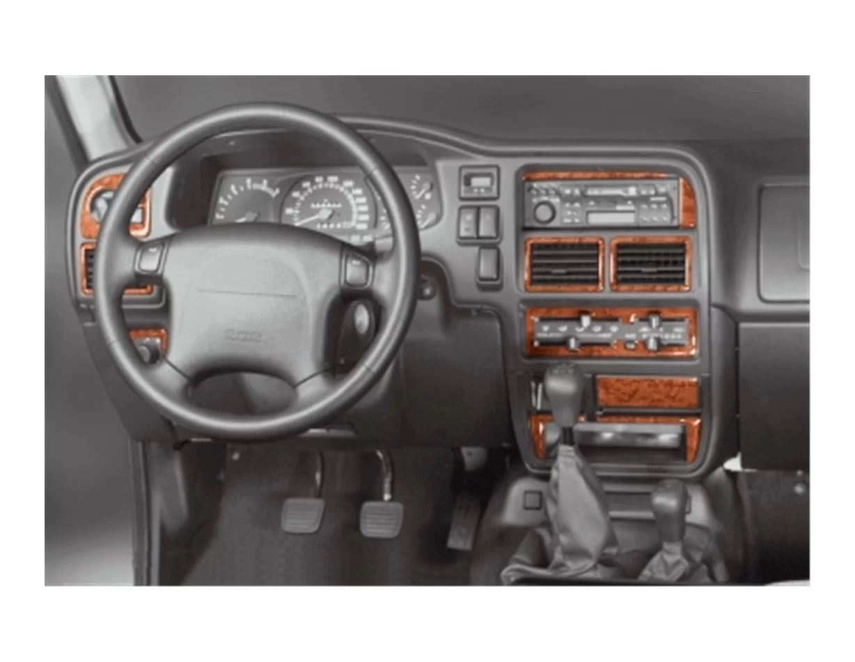 Opel Frontera 03.95-09.98 3D Interior Dashboard Trim Kit Dash Trim Dekor 13-Parts - 1 - Interior Dash Trim Kit