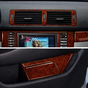 BMW 5-Series E39 1998-2003 With NAVI system, 36 Parts set Interior BD Dash Trim Kit