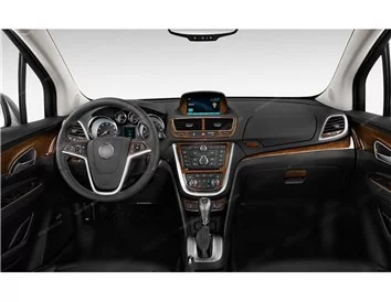 Opel Mokka ab 2012 3D Interior Dashboard Trim Kit Dash Trim Dekor 35-Parts