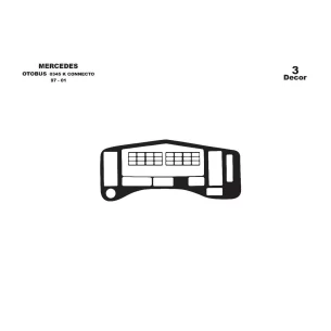 Mercedes Connecto 0345 K 01.97-01.01 3D Interior Dashboard Trim Kit Dash Trim Dekor 2-Parts