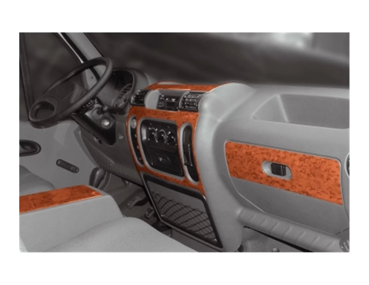 Opel Movano 01.99-12.03 3D Interior Dashboard Trim Kit Dash Trim Dekor 6-Parts - 1 - Interior Dash Trim Kit