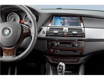 BMW X6 E71 2008-2014 3D Interior Dashboard Trim Kit Dash Trim Dekor 41-Parts - 1 - Interior Dash Trim Kit