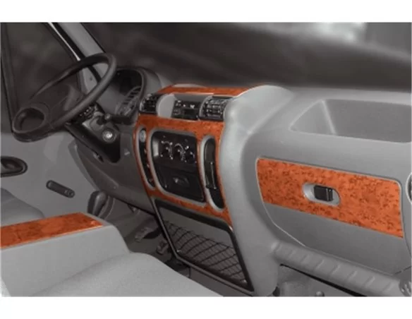 Opel Movano-Nissan Interstar 01.2002 3D Interior Dashboard Trim Kit Dash Trim Dekor 6-Parts - 1 - Interior Dash Trim Kit