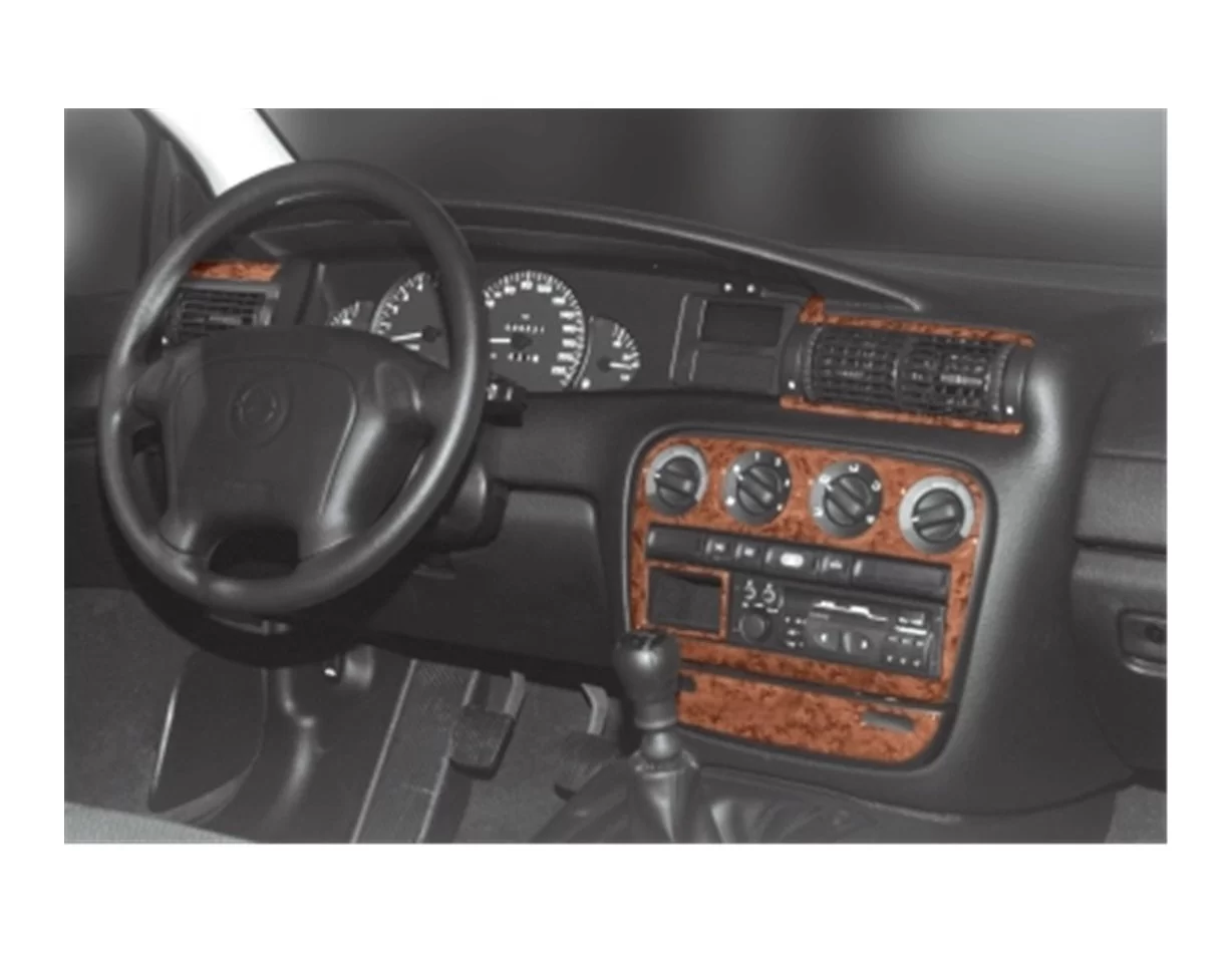 Opel Omega B1 09.93-08.99 3D Interior Dashboard Trim Kit Dash Trim Dekor 7-Parts - 1 - Interior Dash Trim Kit