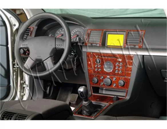 Opel Vectra C 09.02-12.08 3D Interior Dashboard Trim Kit Dash Trim Dekor 22-Parts - 1 - Interior Dash Trim Kit