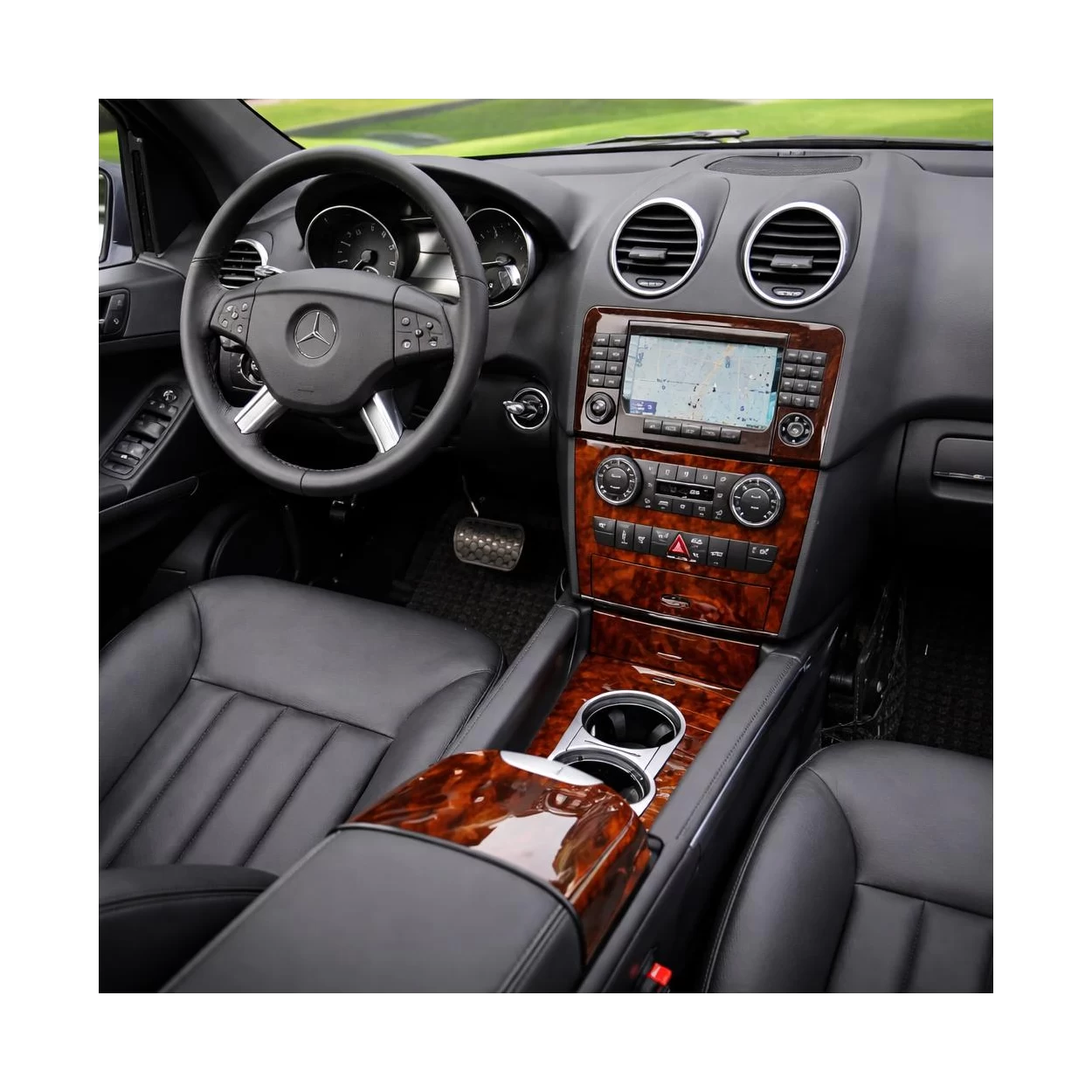 Mercedes ML-Class W164 01.2010 3D Interior Dashboard Trim Kit Dash Trim Dekor 13-Parts