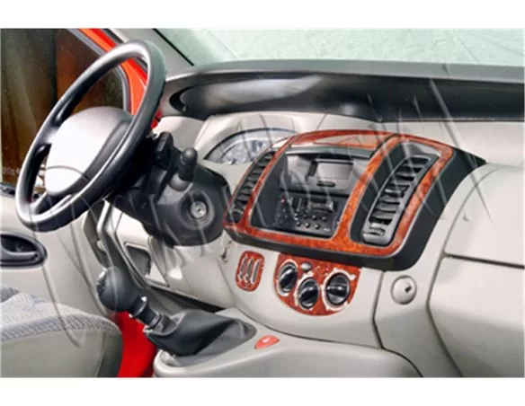 Opel Vivaro 01.01-12.06 3D Interior Dashboard Trim Kit Dash Trim Dekor 6-Parts - 1 - Interior Dash Trim Kit