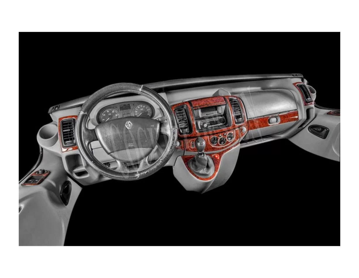 Opel Vivaro 01.07-01.11 3D Interior Dashboard Trim Kit Dash Trim Dekor 17-Parts - 1 - Interior Dash Trim Kit