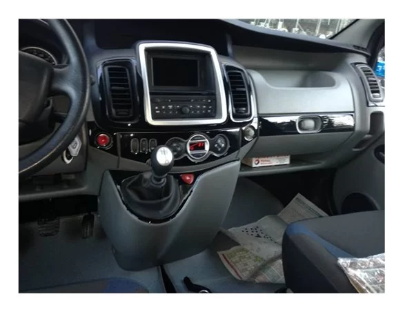 Opel Vivaro 01.2011 3D Interior Dashboard Trim Kit Dash Trim Dekor 16-Parts - 1 - Interior Dash Trim Kit
