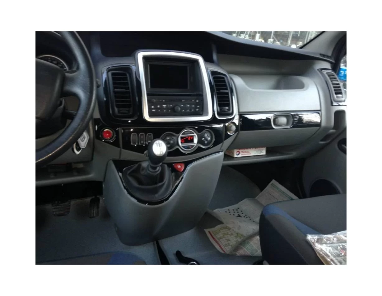 Opel Vivaro 01.2011 3D Interior Dashboard Trim Kit Dash Trim Dekor 16-Parts - 1 - Interior Dash Trim Kit