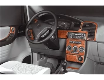 Opel Zafira A 01.99-12.05 3D Interior Dashboard Trim Kit Dash Trim Dekor 21-Parts - 1 - Interior Dash Trim Kit