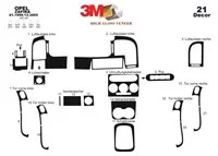 Opel Zafira A 01.99-12.05 3D Interior Dashboard Trim Kit Dash Trim Dekor 21-Parts - 2 - Interior Dash Trim Kit Opel Zafira A 01.99-12.05 3D Interior Dashboard Trim Kit Dash Trim Dekor 21-Parts - 2 - Interior Dash Trim Kit