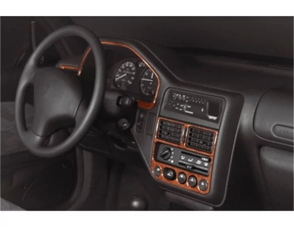 Peugeot 106 04.91-07.96 3D Interior Dashboard Trim Kit Dash Trim Dekor 12-Parts - 1 - Interior Dash Trim Kit
