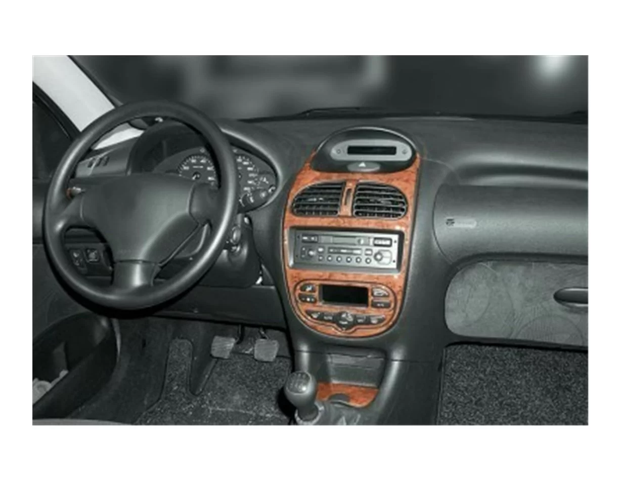 Peugeot 206 10.01-01.10 3D Interior Dashboard Trim Kit Dash Trim Dekor 10-Parts - 1 - Interior Dash Trim Kit