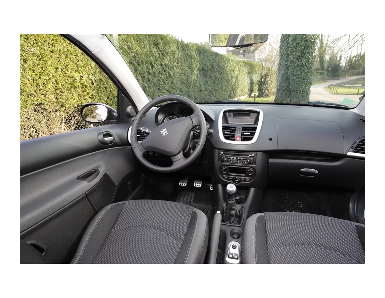 Peugeot 206 Plus 01.2009 3D Interior Dashboard Trim Kit Dash Trim Dekor 6-Parts - 1 - Interior Dash Trim Kit