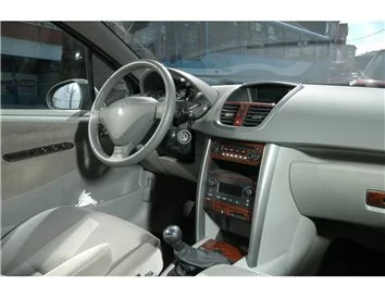 Peugeot 207 01.2007 3D Interior Dashboard Trim Kit Dash Trim Dekor 17-Parts - 1 - Interior Dash Trim Kit
