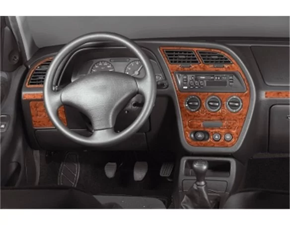 Peugeot 306 05.97-12.03 3D Interior Dashboard Trim Kit Dash Trim Dekor 11-Parts - 1 - Interior Dash Trim Kit