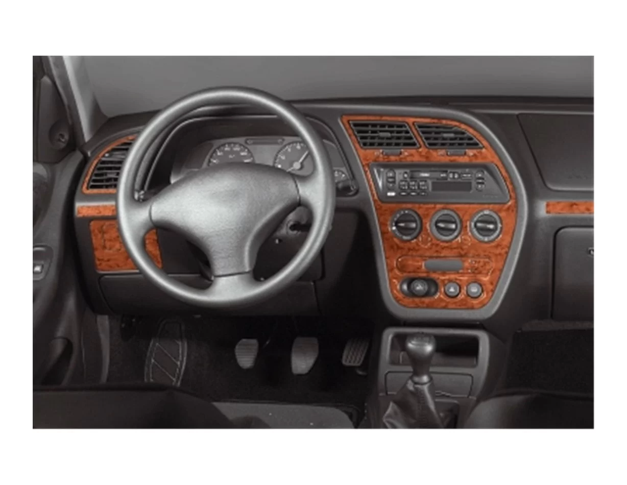 Peugeot 306 05.97-12.03 3D Interior Dashboard Trim Kit Dash Trim Dekor 11-Parts - 1 - Interior Dash Trim Kit