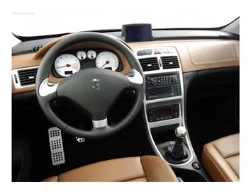 Peugeot 307 02.04-12.08 3D Interior Dashboard Trim Kit Dash Trim Dekor 12-Parts - 1 - Interior Dash Trim Kit