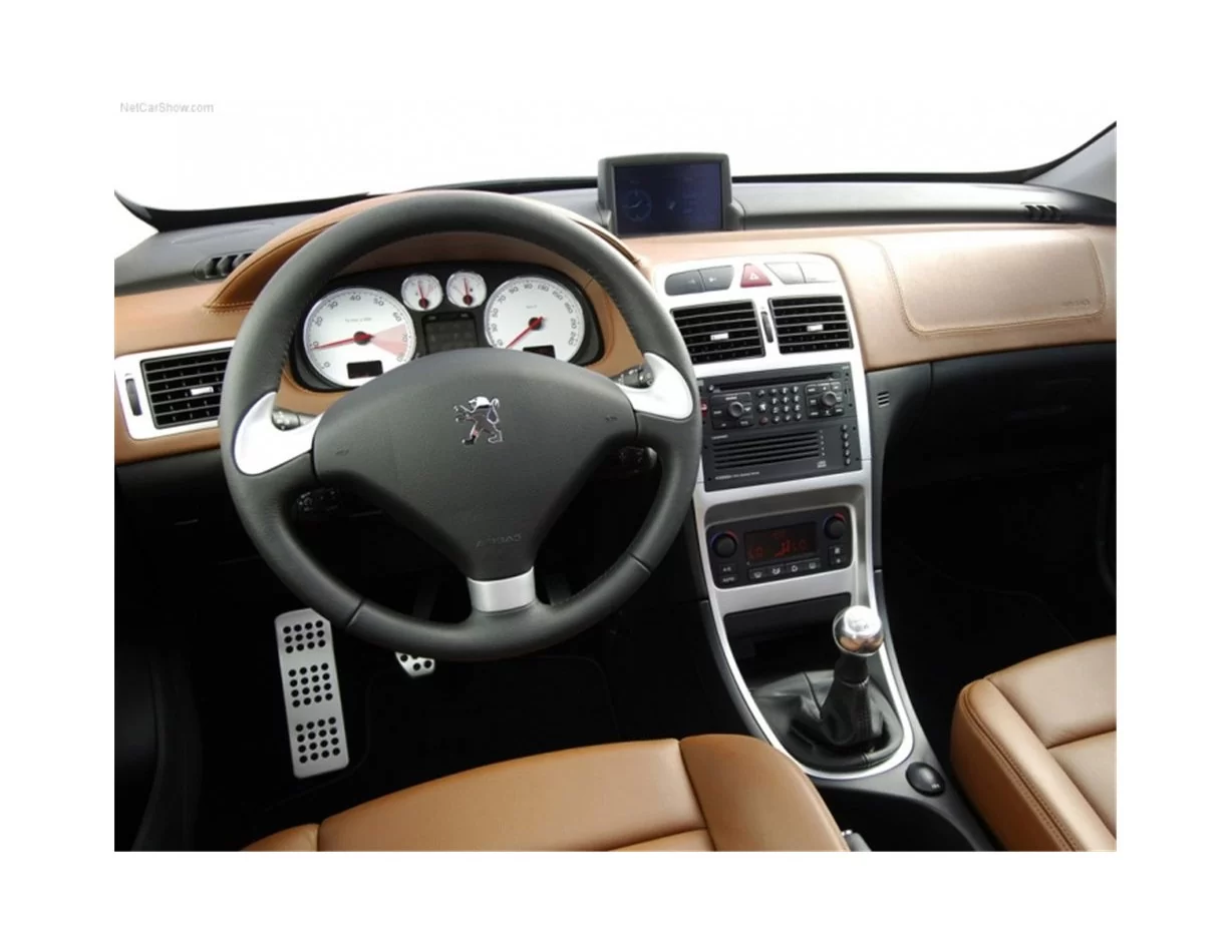 Peugeot 307 02.04-12.08 3D Interior Dashboard Trim Kit Dash Trim Dekor 12-Parts - 1 - Interior Dash Trim Kit