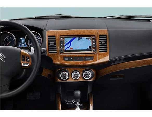 Peugeot 4007 2007–2013 3D Interior Dashboard Trim Kit Dash Trim Dekor 31-Parts - 1 - Interior Dash Trim Kit