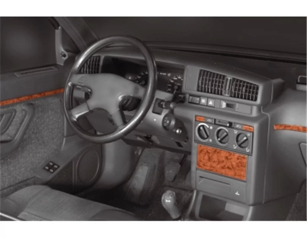 Peugeot 405 05.86-09.92 3D Interior Dashboard Trim Kit Dash Trim Dekor 12-Parts - 1 - Interior Dash Trim Kit