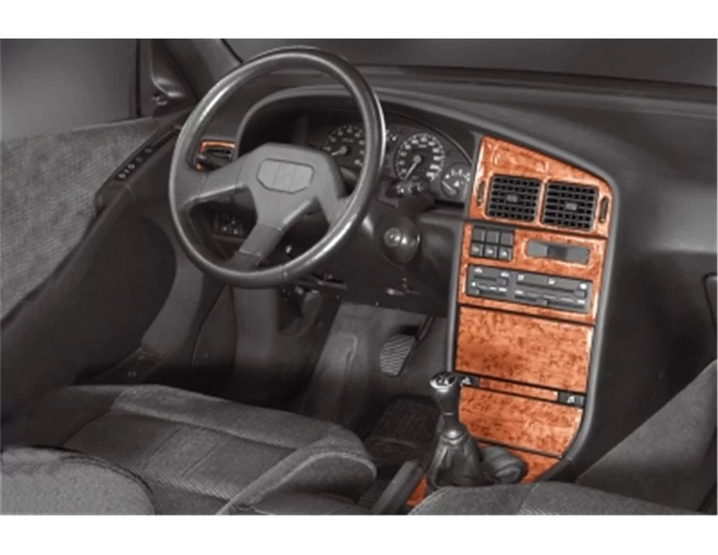 Peugeot 405 09.92-06.95 3D Interior Dashboard Trim Kit Dash Trim Dekor 9-Parts - 1 - Interior Dash Trim Kit