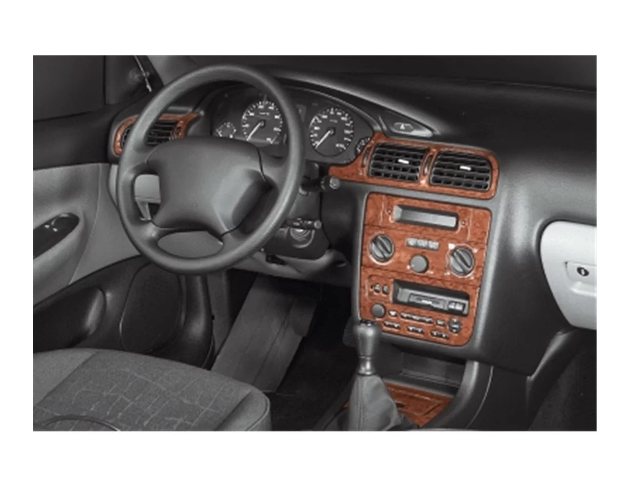 Peugeot 406 06.99-05.05 3D Interior Dashboard Trim Kit Dash Trim Dekor 13-Parts - 1 - Interior Dash Trim Kit